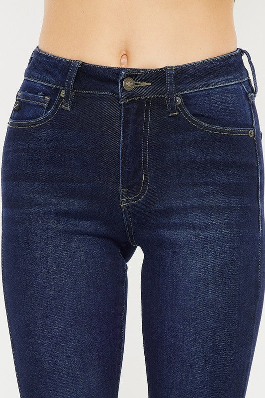 Rita High Rise Dark Wash Flare