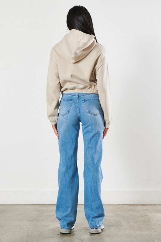 
            
                Load image into Gallery viewer, Distressed Wide Leg Jeans
            
        