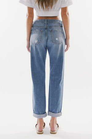 Mid Rise Classic Boyfriend Jeans