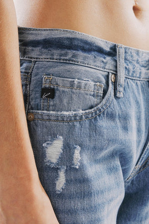 Mid Rise Classic Boyfriend Jeans