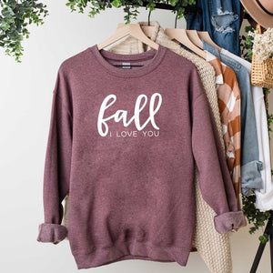 Fall I Love You Graphic Sweatshirt