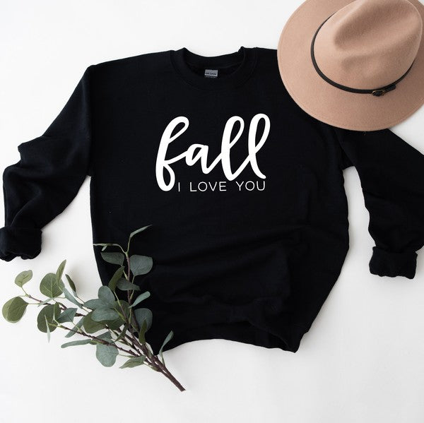 Fall I Love You Graphic Sweatshirt