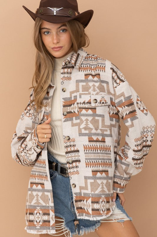 
            
                Load image into Gallery viewer, Aztec Western Shacket
            
        