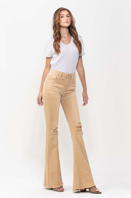 
            
                Load image into Gallery viewer, High Rise Flare Jeans
            
        