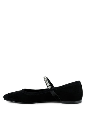 
            
                Load image into Gallery viewer, ASSISI Fine Suede MaryJane Ballet Flats
            
        