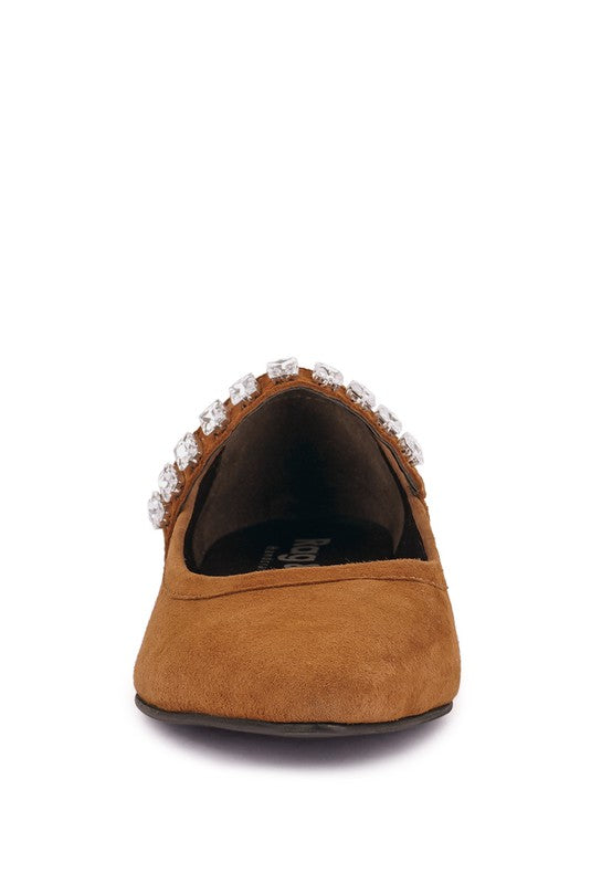 
            
                Load image into Gallery viewer, ASSISI Fine Suede MaryJane Ballet Flats
            
        