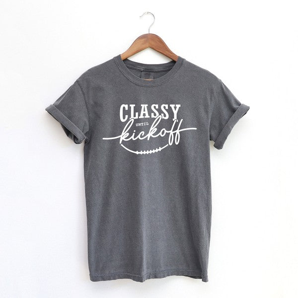 
            
                Load image into Gallery viewer, Classy Until Kickoff Garment Dyed Tee
            
        