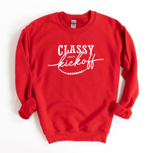 Classy Until Kickoff Graphic Sweatshirt