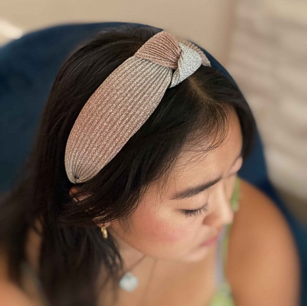 Shimmer Pleats Headband