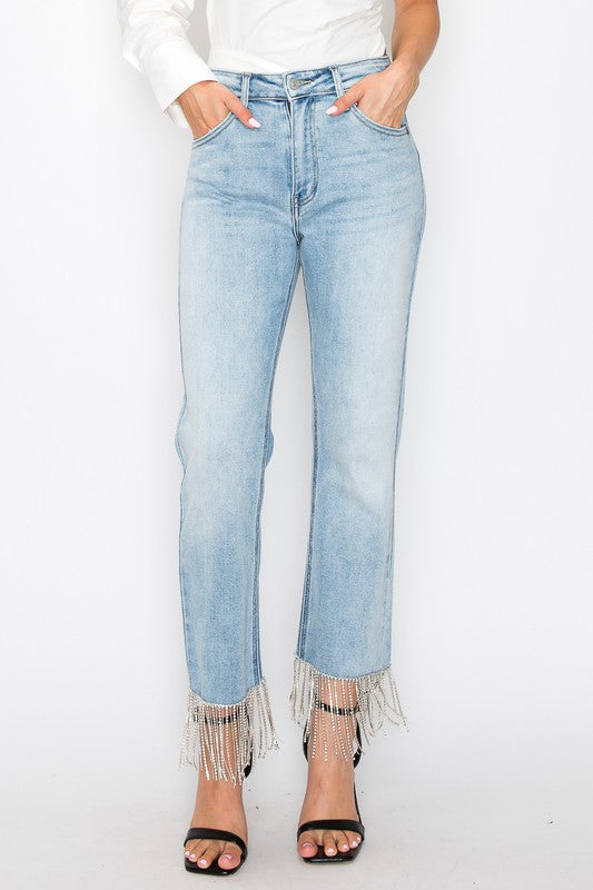 Crystal Embellished Jeans