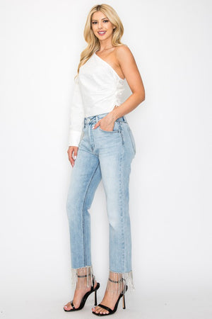 Crystal Embellished Jeans