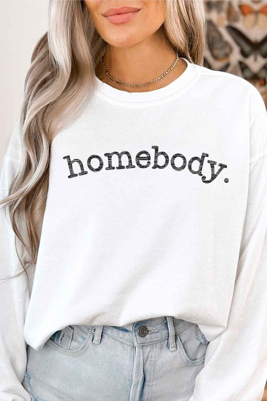 
            
                Load image into Gallery viewer, HOMEBODY GRAPHIC SWEATSHIRT
            
        