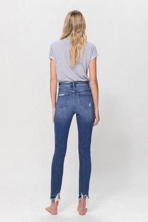 
            
                Load image into Gallery viewer, High Rise Destructed Ankle Skinny Jeans
            
        