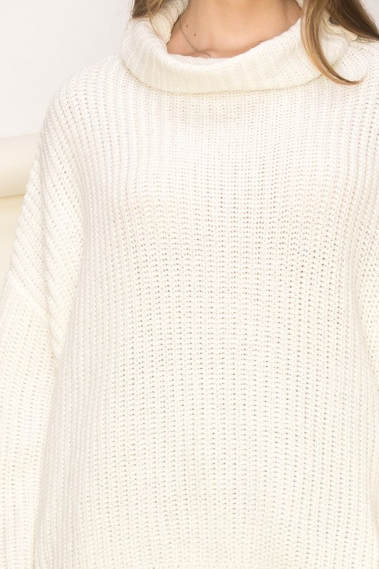
            
                Load image into Gallery viewer, Cuddly Cute Turtleneck Oversized Sweater
            
        