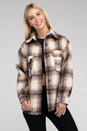
            
                Load image into Gallery viewer, Cozy Plaid Flannel Shacket
            
        