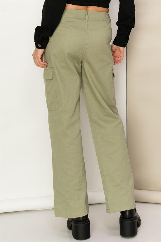
            
                Load image into Gallery viewer, WEEKEND CHILLER HIGH WAIST CARGO PANTS
            
        