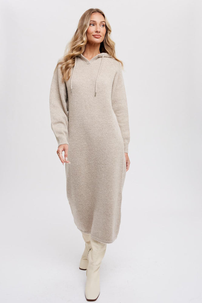 Averie Hoodie Shift Sweater Dress