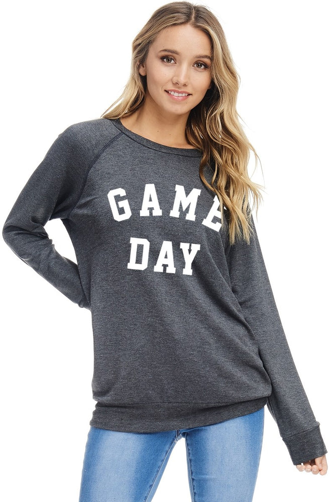 
            
                Load image into Gallery viewer, Game Day French Terry Pullover - ClassyQueen_Boutique
            
        
