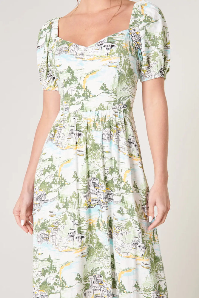 Francine Toile Alessi Midi Dress