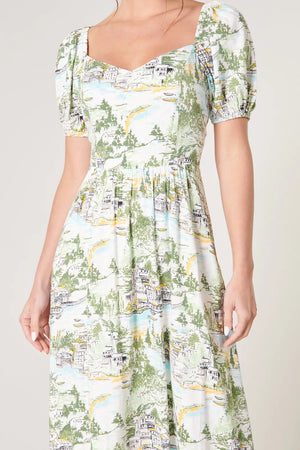 Francine Toile Alessi Midi Dress