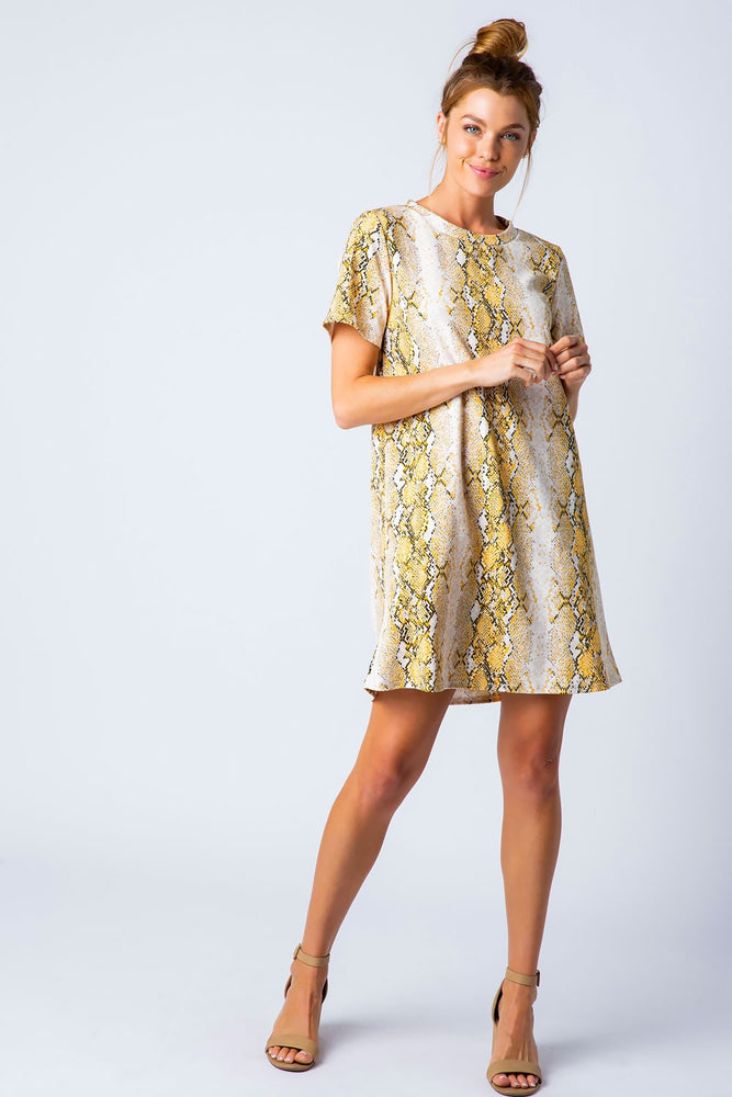 
            
                Load image into Gallery viewer, Snake Eyes Tunic Dress - ClassyQueen_Boutique
            
        