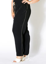 Satin Drawstring Pants (Curvy Fit)