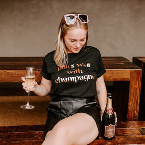 Pairs Well with Champagne Tee