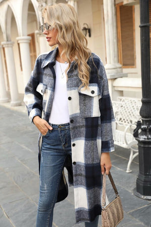 
            
                Load image into Gallery viewer, Aren&amp;#39;t You Plaid Shacket Jacket (Black) - ClassyQueen_Boutique
            
        