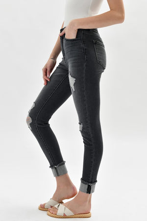 On Point Cuffed Jeans - ClassyQueen_Boutique