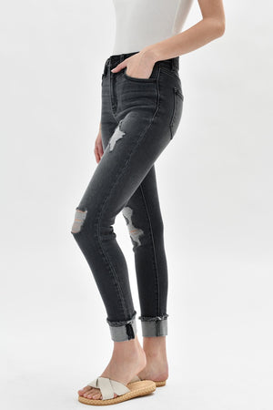 On Point Cuffed Jeans - ClassyQueen_Boutique
