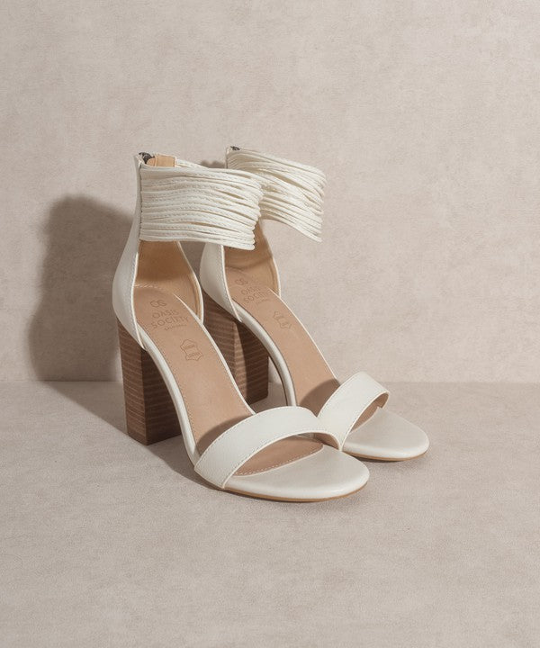 
            
                Load image into Gallery viewer, Blair Thick Ankle Strap Block Heel
            
        