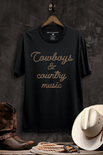 Cowboys & Country Music Tee - ClassyQueen_Boutique