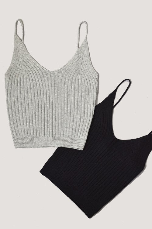Ribbed Knit Tank - ClassyQueen_Boutique