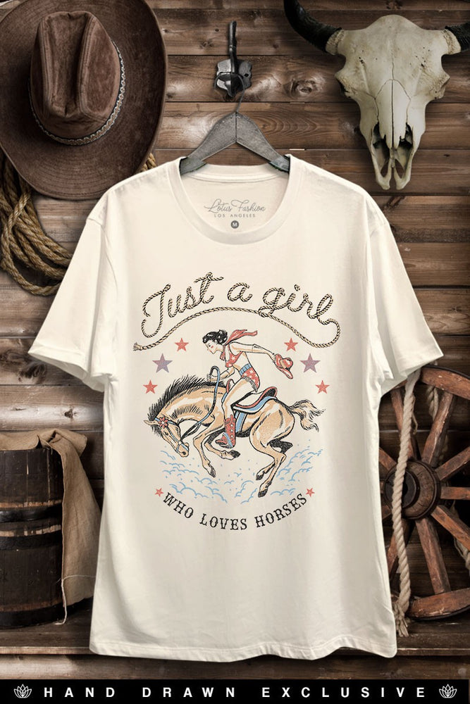 Just  A Girl Who Loves Horses Tee - ClassyQueen_Boutique