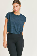 Cap Sleeve Cropped Shirt - ClassyQueen_Boutique