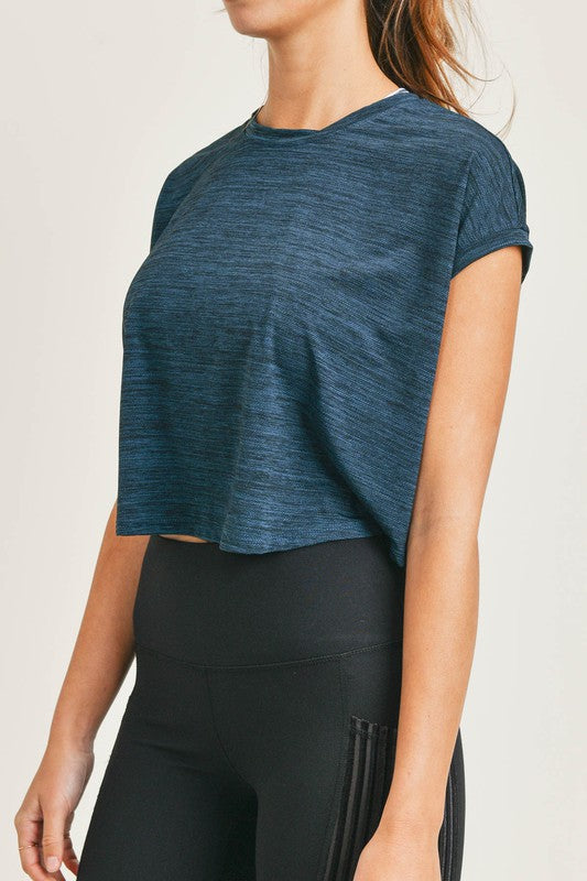 Cap Sleeve Cropped Shirt - ClassyQueen_Boutique