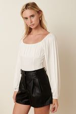 Ellie's Faux Leather Shorts - ClassyQueen_Boutique