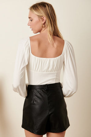 Ellie's Faux Leather Shorts - ClassyQueen_Boutique