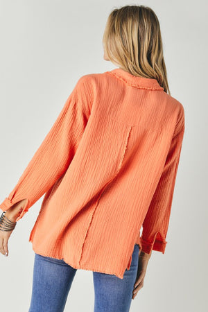 Star Bright Shirt (Orange) - ClassyQueen_Boutique