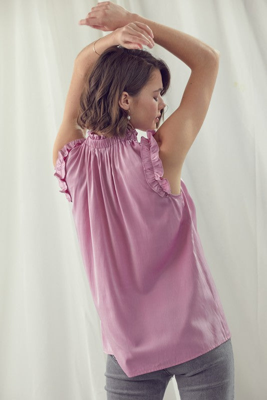 Sweet + Sassy Blouse (Fuchsia) - ClassyQueen_Boutique