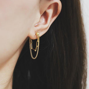 
            
                Load image into Gallery viewer, Double Chain Earrings
            
        