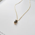 BLACK GEMSTONE NECKLACE