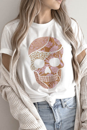 Terracotta Skull Tee - ClassyQueen_Boutique