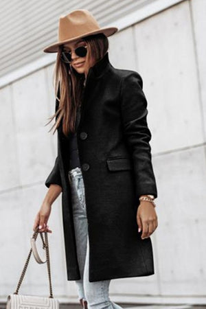 Classic + Chic Coat - Black - ClassyQueen_Boutique