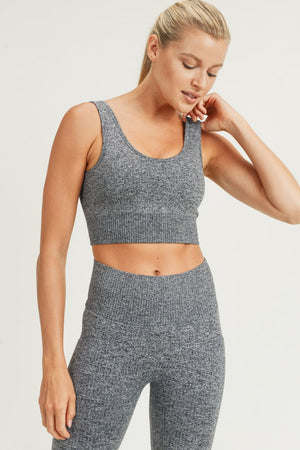 Seamless Hybrid Ribbed Sports Bra - ClassyQueen_Boutique