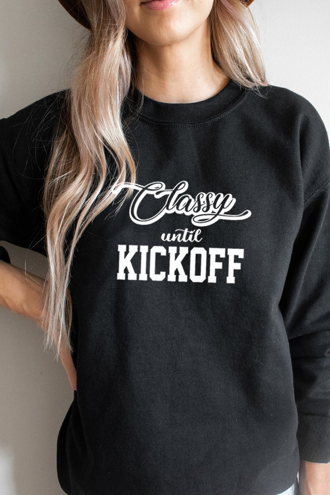 Classy Until Kickoff Sweatshirt - ClassyQueen_Boutique