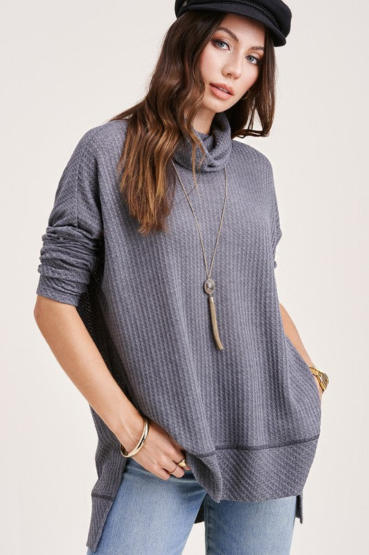 Zara Top (Charcoal)