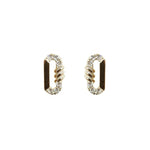 14K Gold Stadium Shape Stud Earring