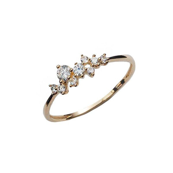 
            
                Load image into Gallery viewer, 14K Gold Stars Stacked Ring
            
        