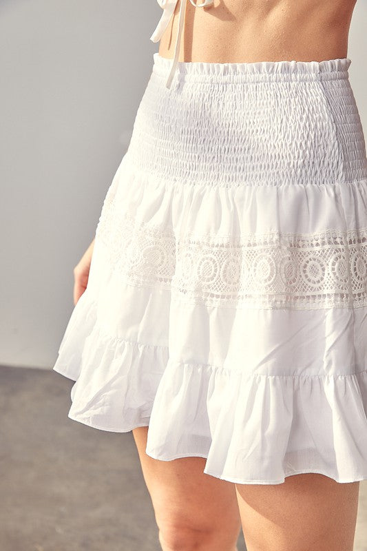 Lace Trim Skirt
